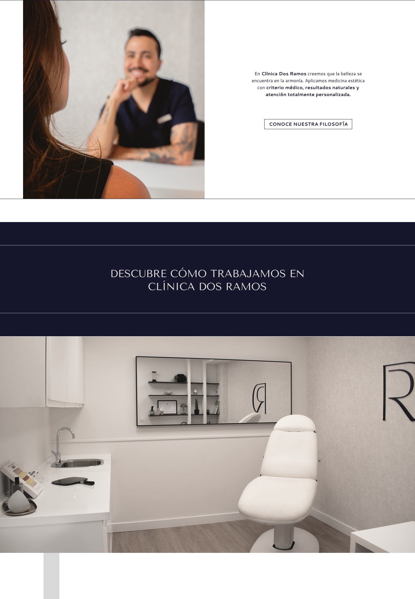 Clinica Dos Ramos: diseño web para Diseño gráfico en Madrid — tuinsta.design